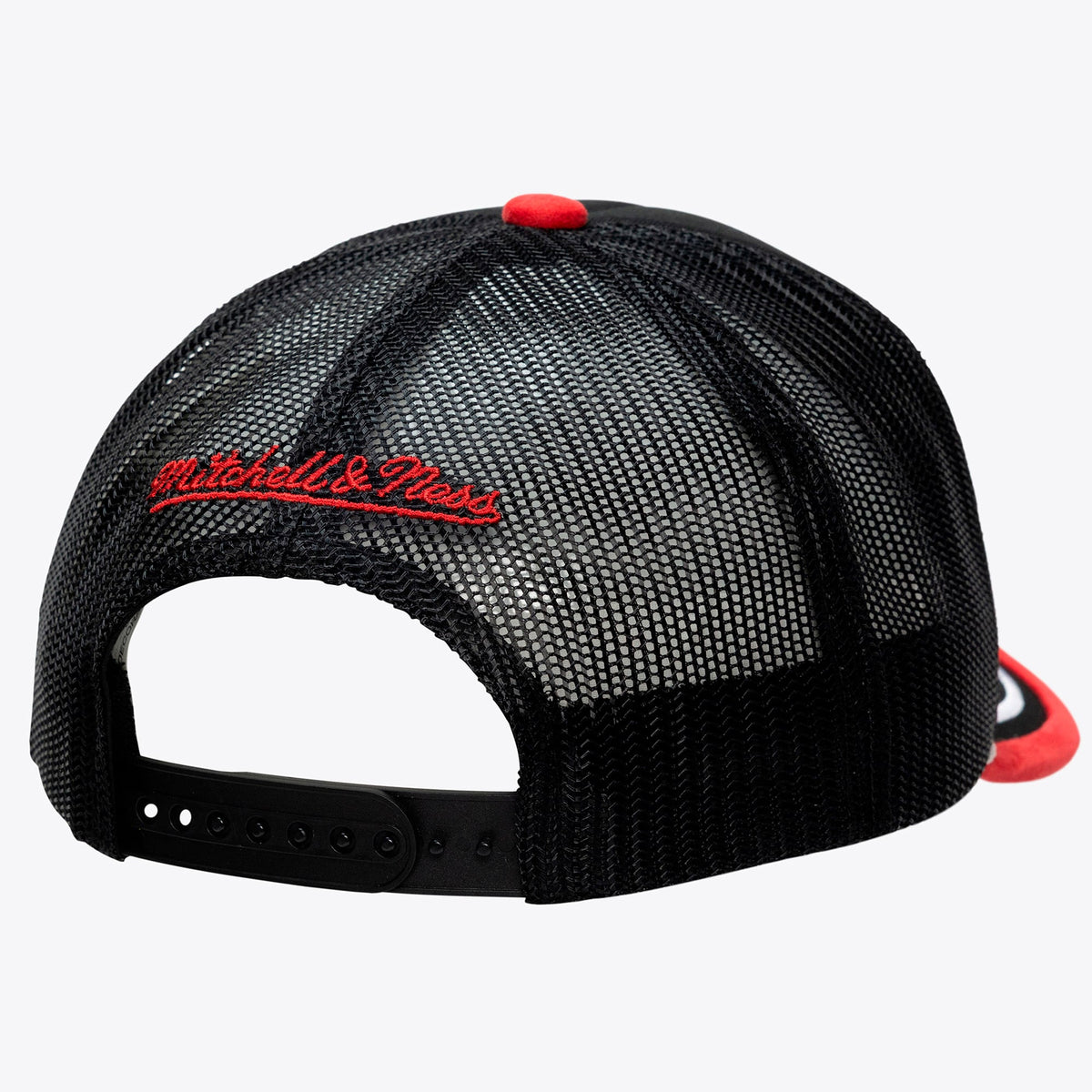 Men's Chicago Bulls Mitchell & Ness x LRG Black Hardwood Classics Trucker Adjustable Hat