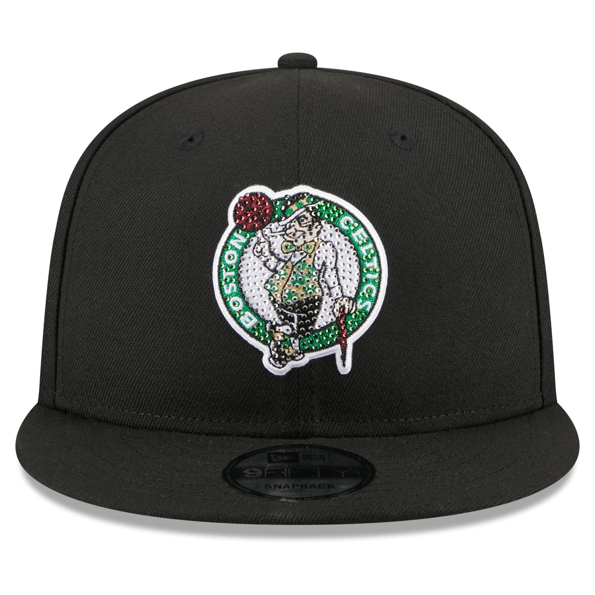Men's Boston Celtics New Era Black 2026 NBA Draft Crystal 9FIFTY Snapback Hat