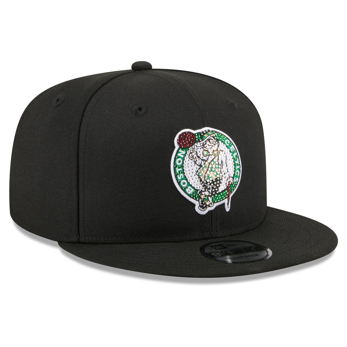 Men's Boston Celtics New Era Black 2026 NBA Draft Crystal 9FIFTY Snapback Hat