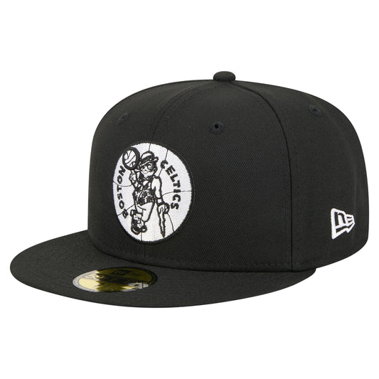 Men's Boston Celtics  New Era Black 59FIFTY Fitted Hat
