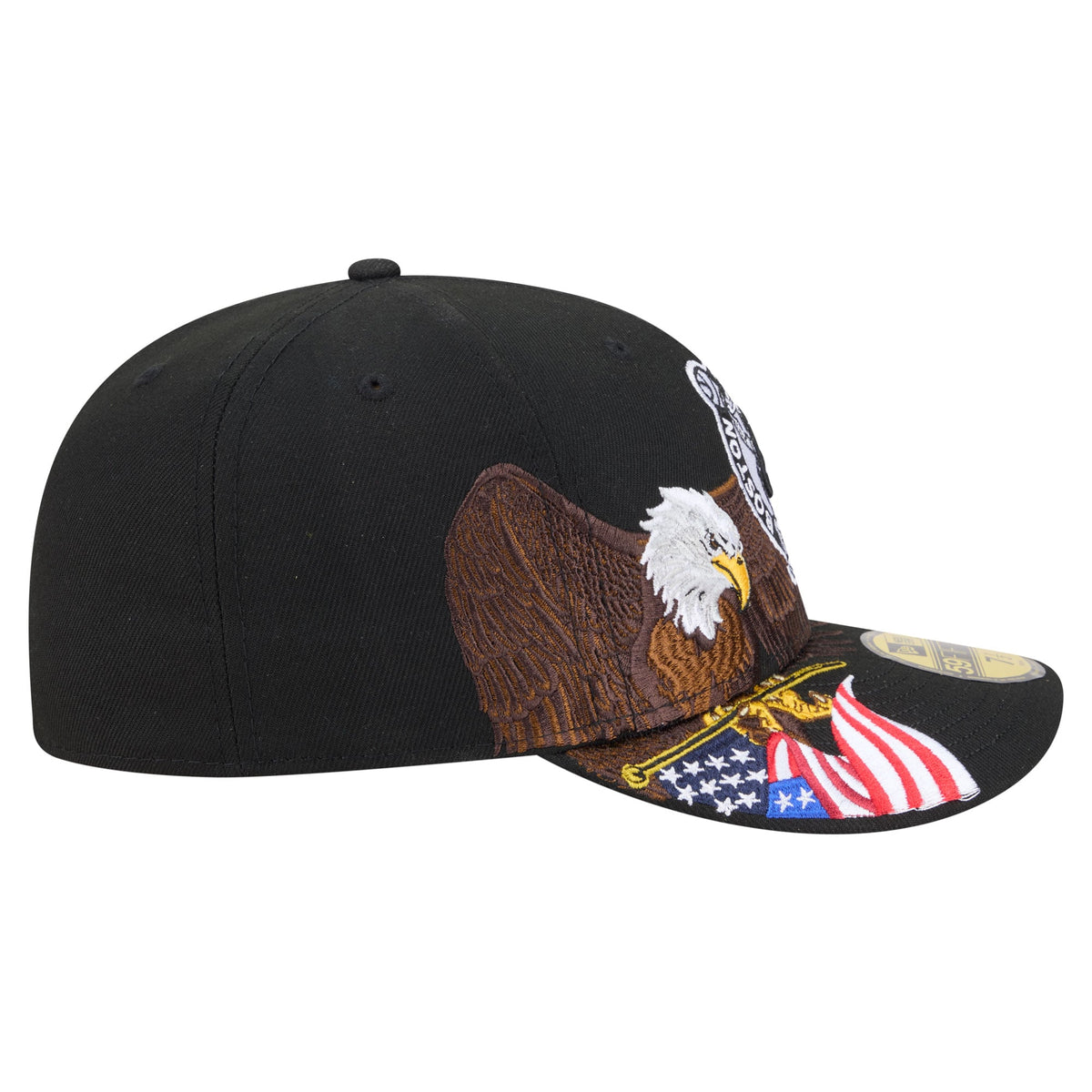 Men's Boston Celtics New Era Black Freedom Pre-Curved 59FIFTY Fitted Hat
