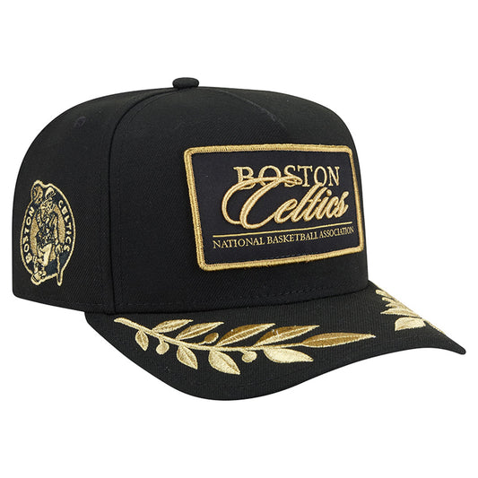 Men's Boston Celtics  New Era Black Golden 9FIFTY Snapback Hat