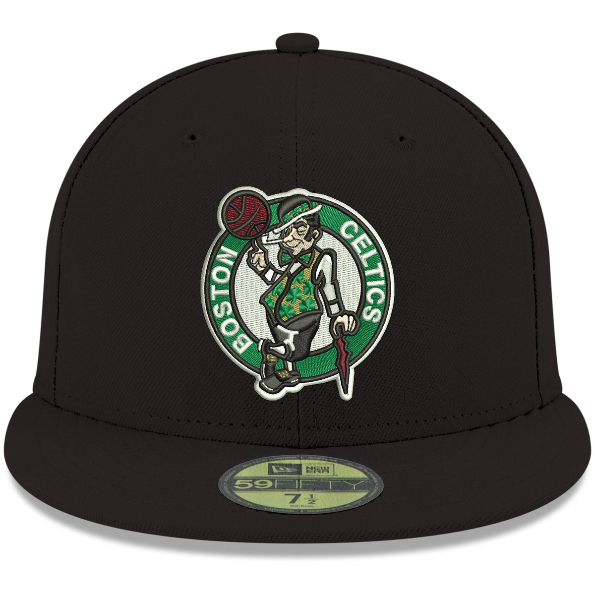 Men's Boston Celtics New Era Black Official Team Color 59FIFTY Fitted Hat