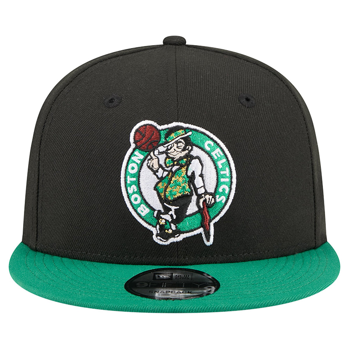 Men's Boston Celtics  New Era Black Two-Tone 9FIFTY Snapback Hat