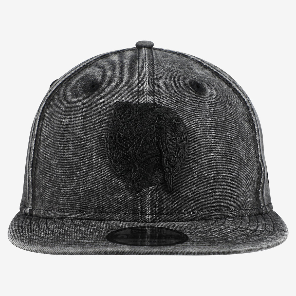 Men's Boston Celtics  New Era Black Washed Tonal 9FIFTY Snapback Hat