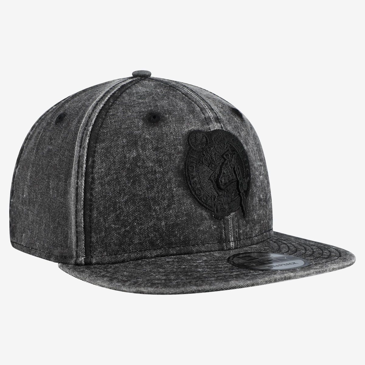 Men's Boston Celtics  New Era Black Washed Tonal 9FIFTY Snapback Hat