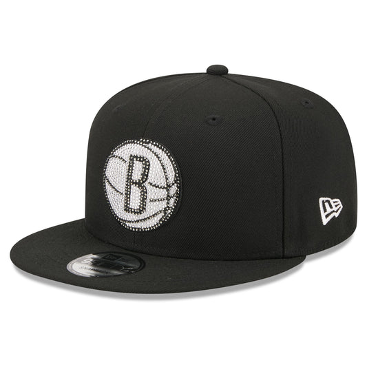 Men's Brooklyn Nets New Era Black 2026 NBA Draft Crystal 9FIFTY Snapback Hat