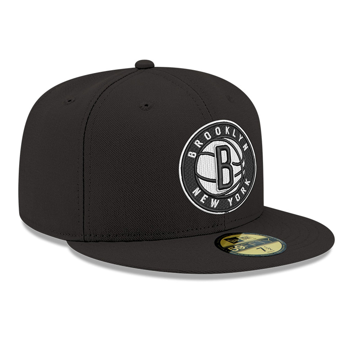 Men's Brooklyn Nets New Era Black 59FIFTY Fitted Hat
