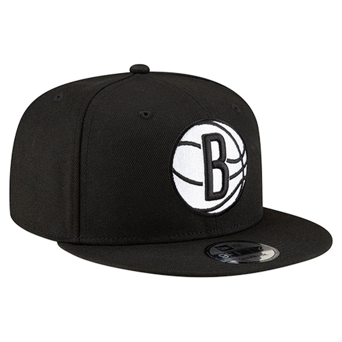 Men's Brooklyn Nets New Era Black 9FIFTY Snapback Hat