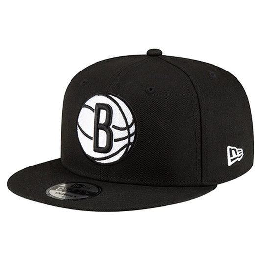 Men's Brooklyn Nets New Era Black 9FIFTY Snapback Hat