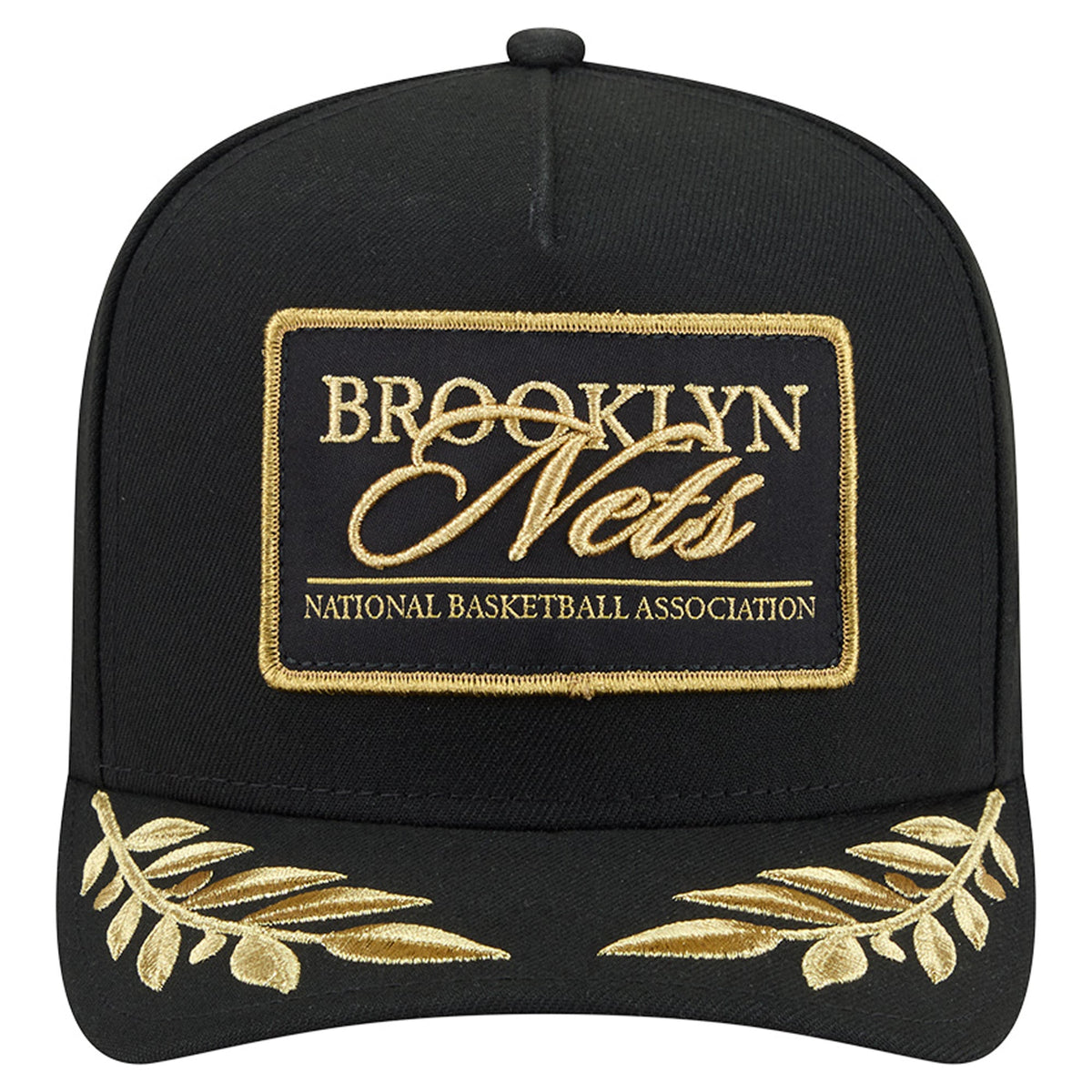 Men's Brooklyn Nets  New Era Black Golden 9FIFTY Snapback Hat