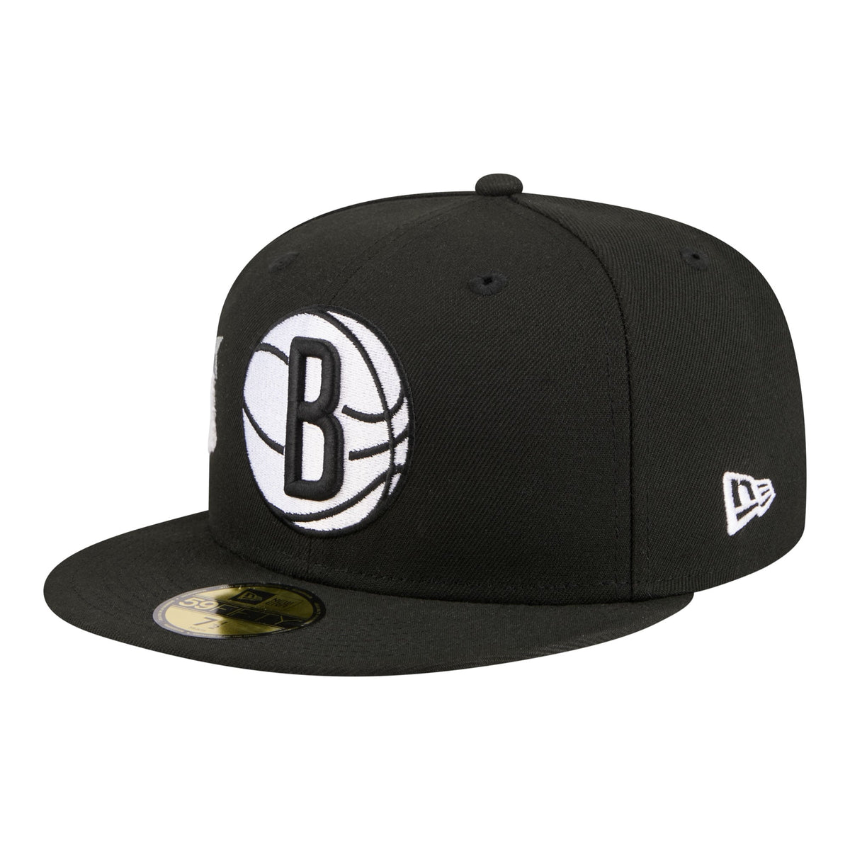 Men's Brooklyn Nets  New Era Black Team Collage 59FIFTY Fitted Hat
