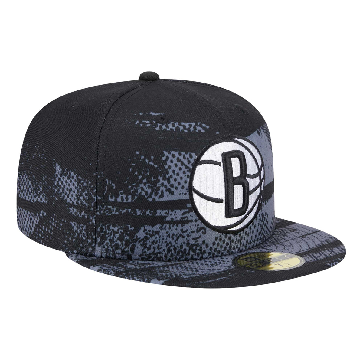 Men's Brooklyn Nets New Era Black Tip-Off 59FIFTY Fitted Hat