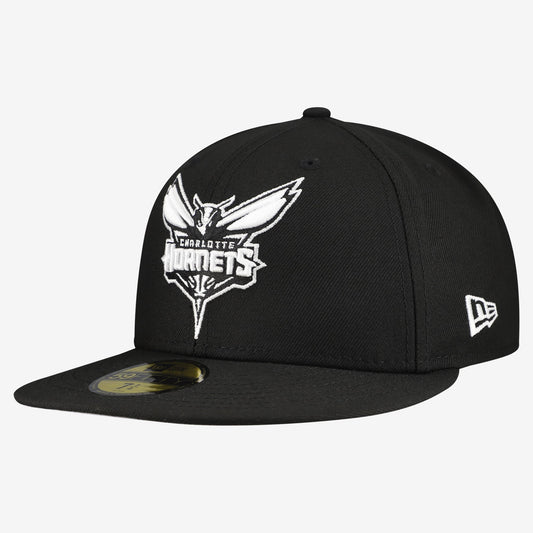 Men's Charlotte Hornets New Era Black 59FIFTY Fitted Hat
