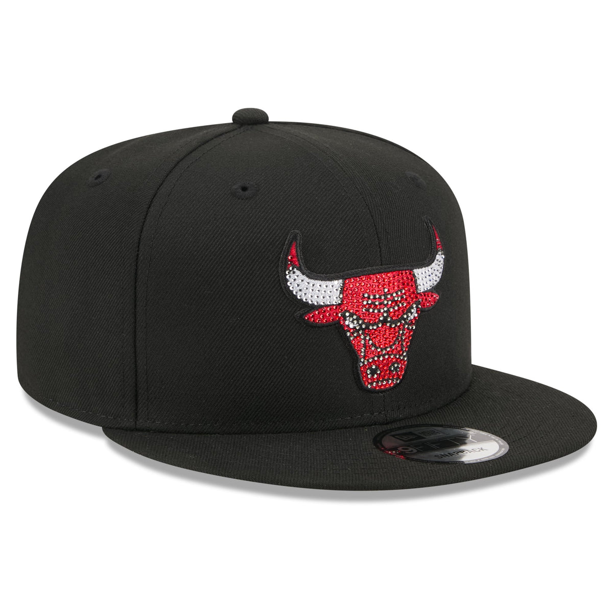 Men's Chicago Bulls New Era Black 2026 NBA Draft Crystal 9FIFTY Snapback Hat