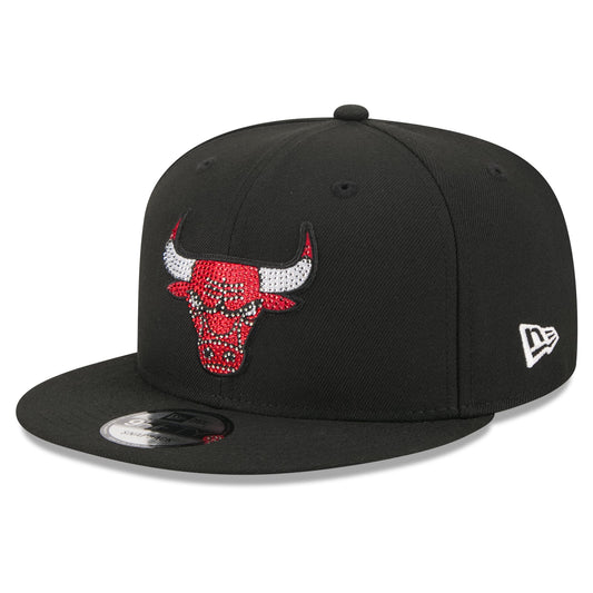 Men's Chicago Bulls New Era Black 2026 NBA Draft Crystal 9FIFTY Snapback Hat