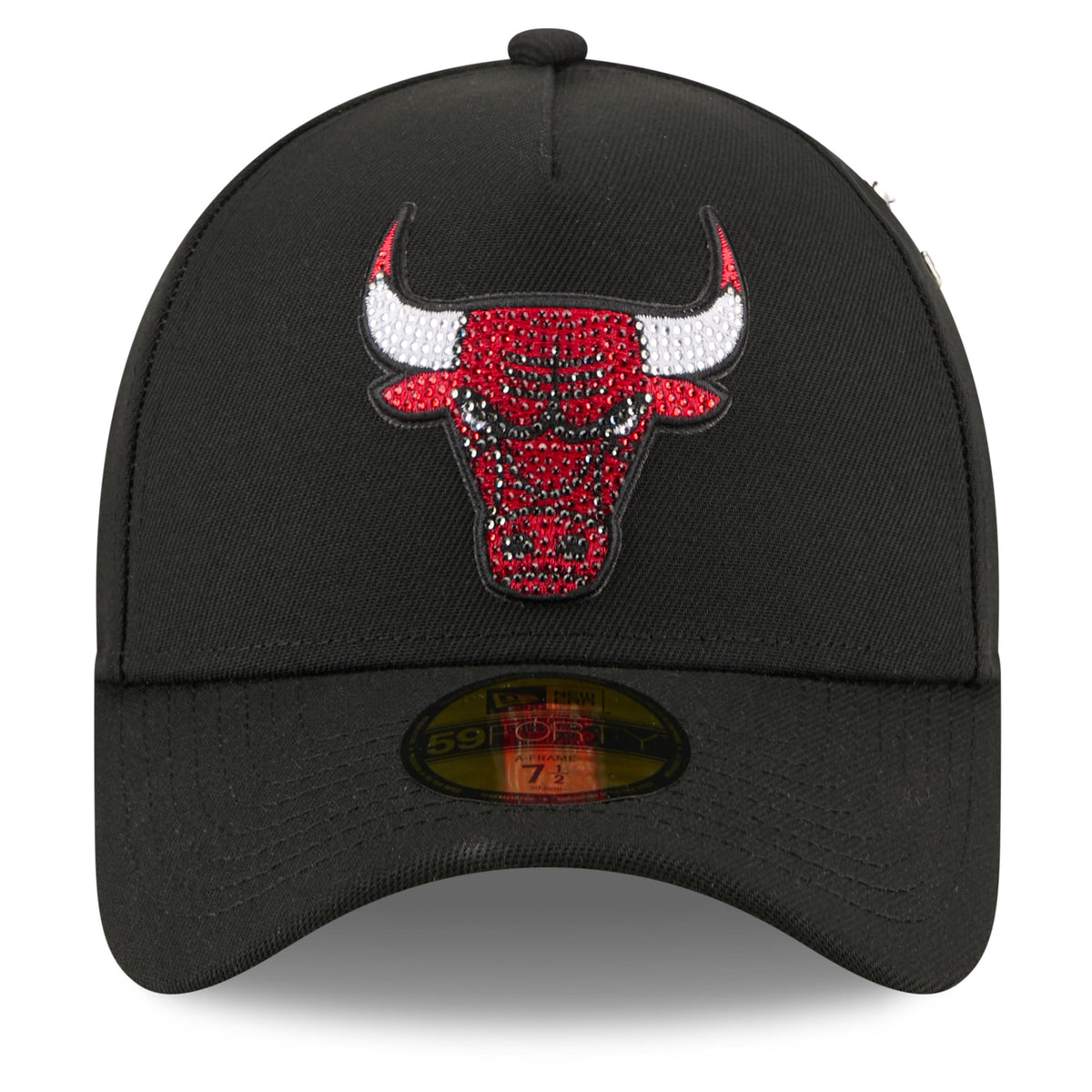 Men's Chicago Bulls New Era Black 2026 NBA Draft On-Stage Crystal A-Frame 59FORTY Fitted Hat