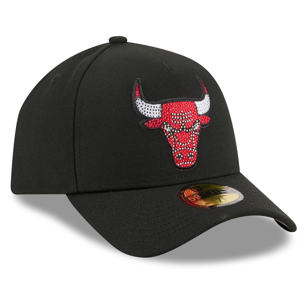 Men's Chicago Bulls New Era Black 2026 NBA Draft On-Stage Crystal A-Frame 59FORTY Fitted Hat