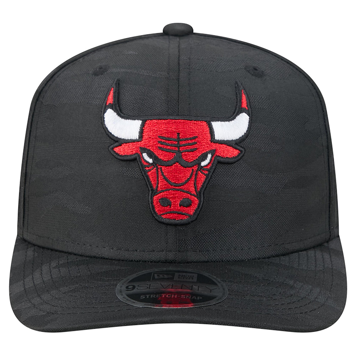 Men's Chicago Bulls New Era Black Camo 9SEVENTY Perforated Adjustable Hat