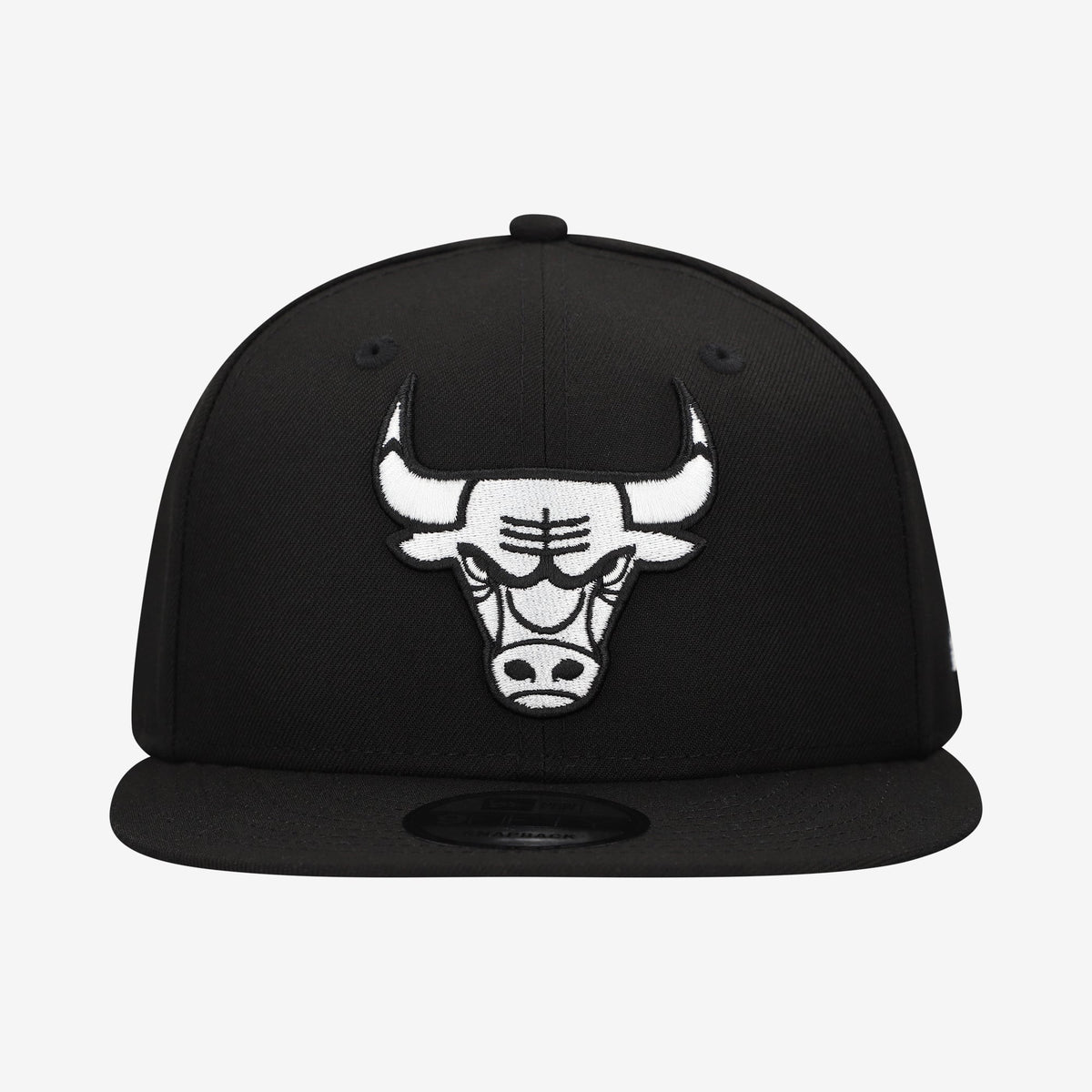 Men's Chicago Bulls  New Era Black Team 9FIFTY Snapback Hat