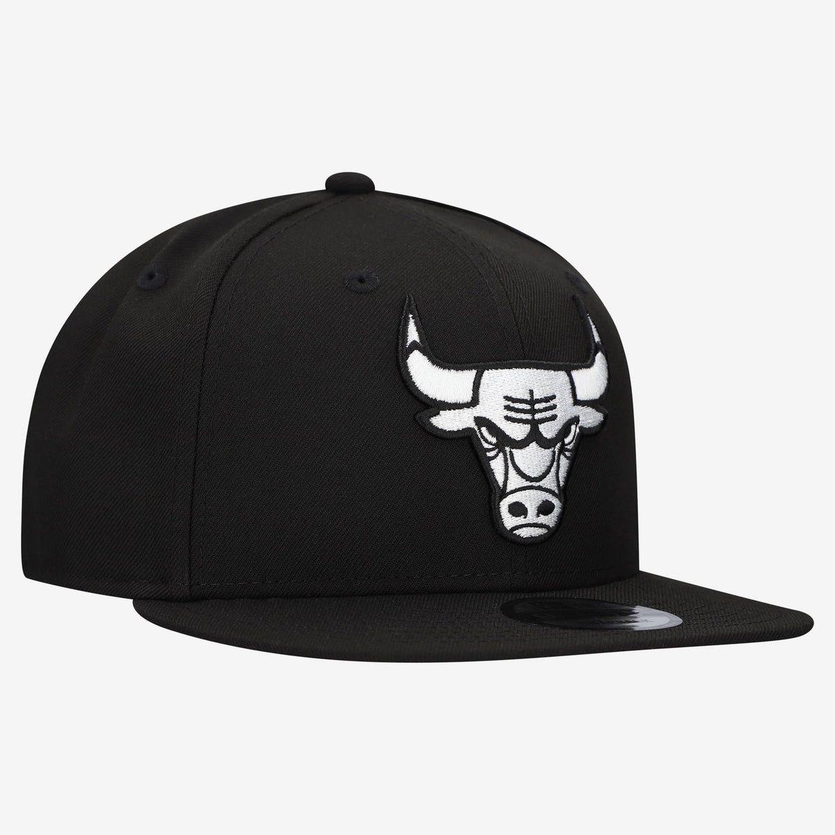 Men's Chicago Bulls  New Era Black Team 9FIFTY Snapback Hat