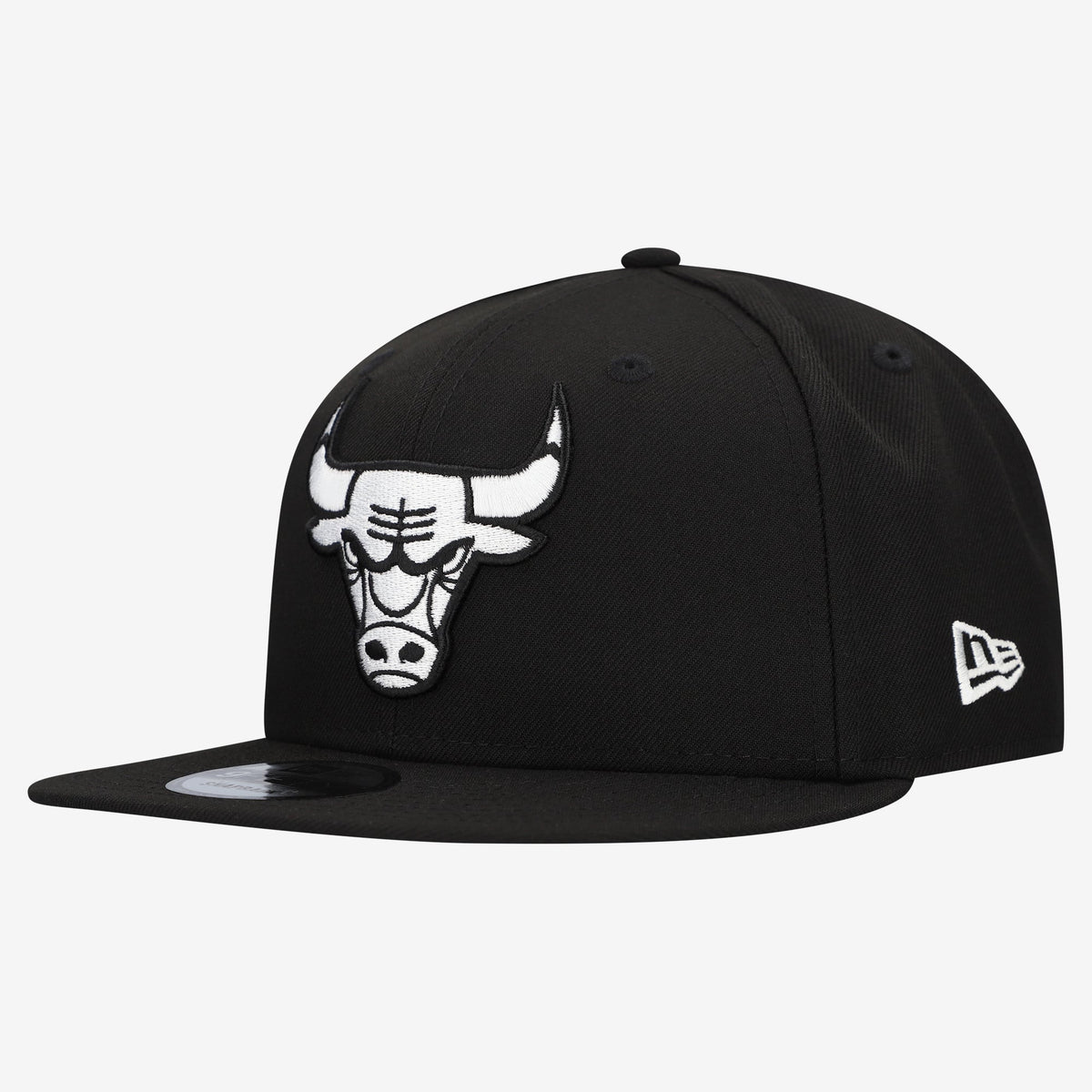 Men's Chicago Bulls  New Era Black Team 9FIFTY Snapback Hat