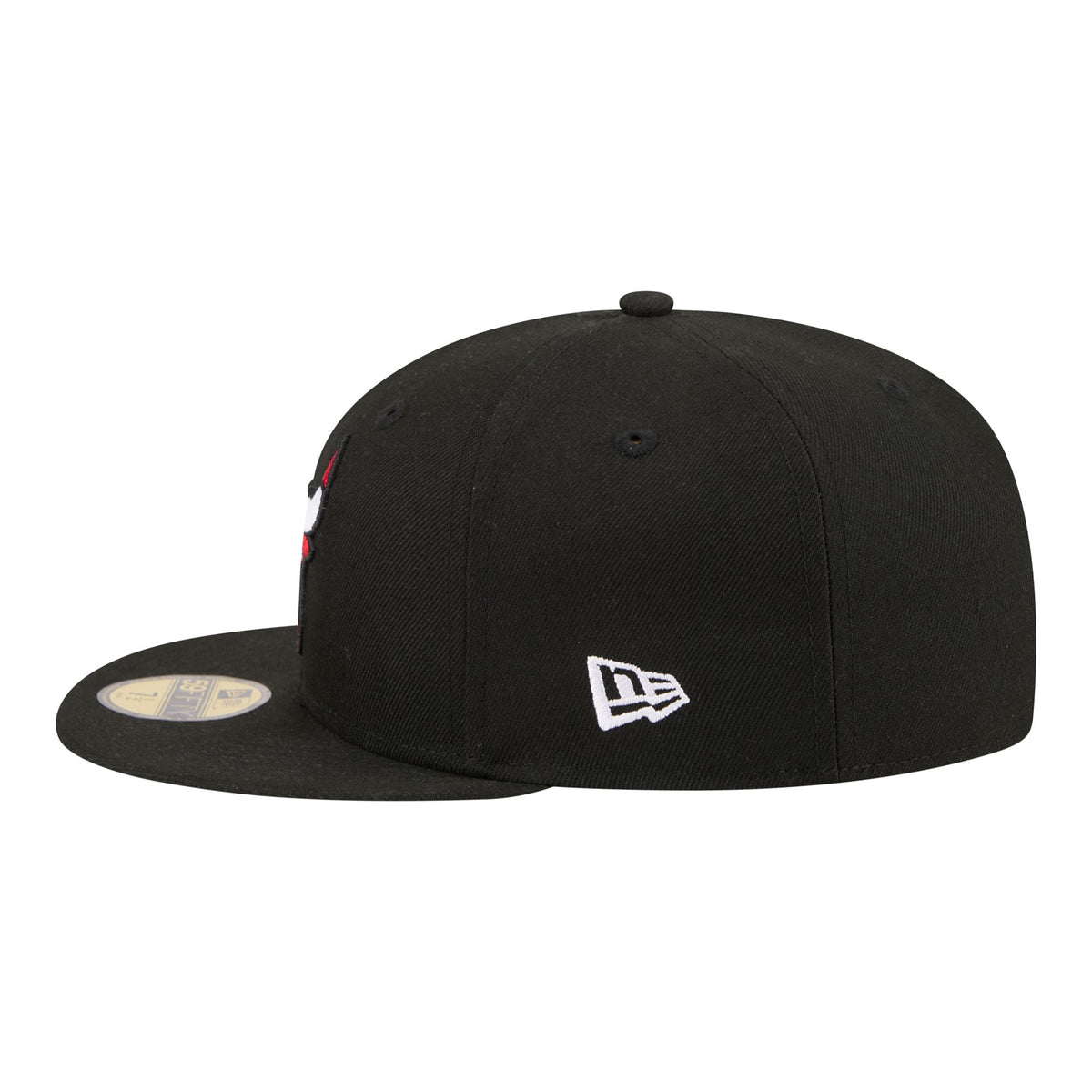 Men's Chicago Bulls  New Era Black Team Collage 59FIFTY Fitted Hat
