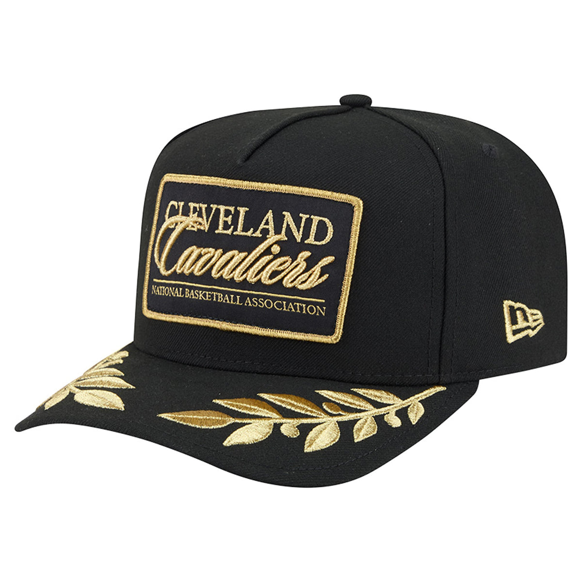 Men's Cleveland Cavaliers  New Era Black Golden 9FIFTY Snapback Hat