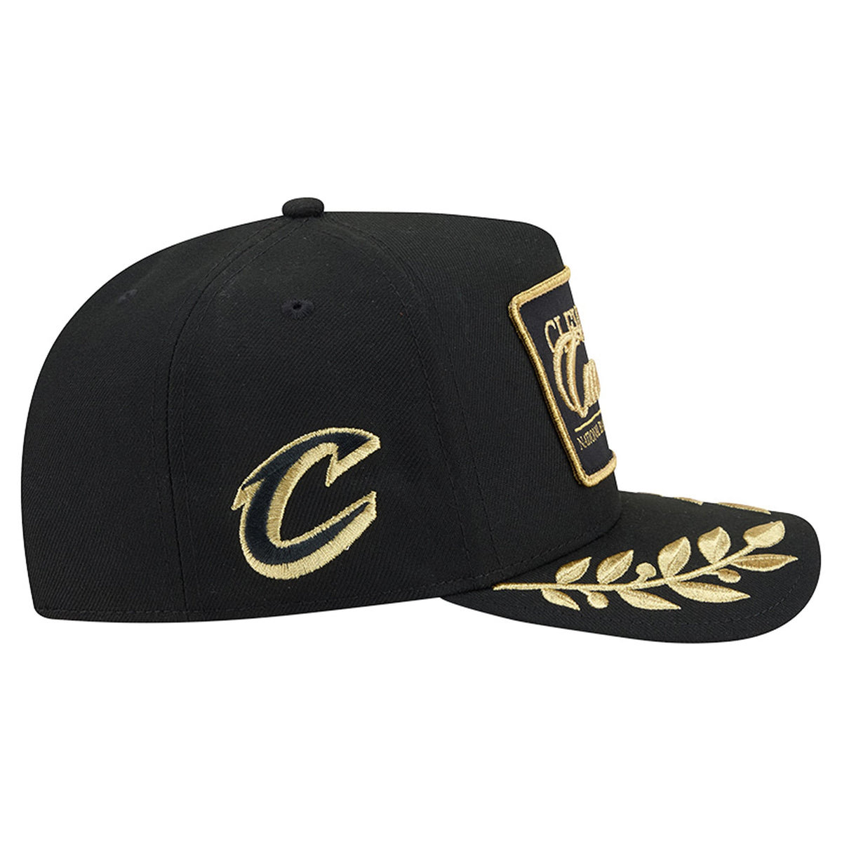 Men's Cleveland Cavaliers  New Era Black Golden 9FIFTY Snapback Hat