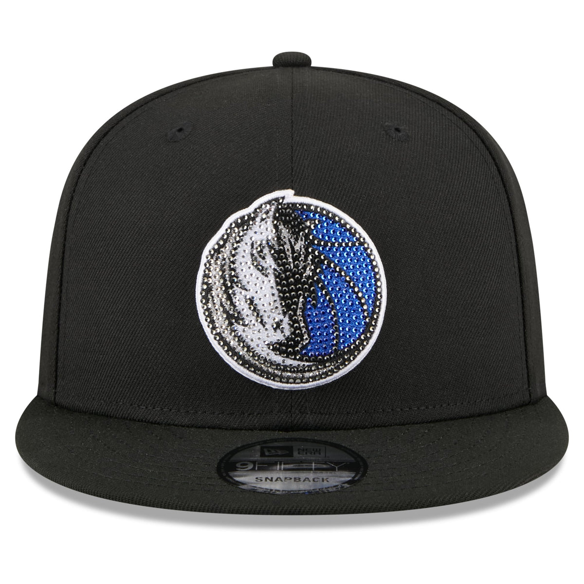 Men's Dallas Mavericks New Era Black 2026 NBA Draft Crystal 9FIFTY Snapback Hat