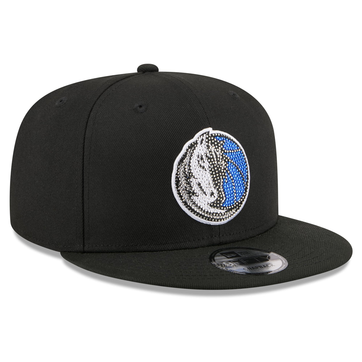 Men's Dallas Mavericks New Era Black 2026 NBA Draft Crystal 9FIFTY Snapback Hat