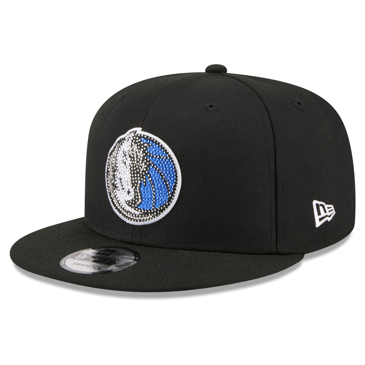 Men's Dallas Mavericks New Era Black 2026 NBA Draft Crystal 9FIFTY Snapback Hat