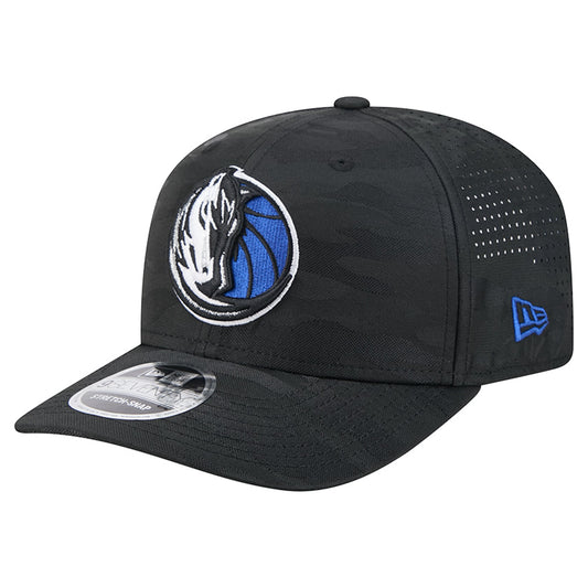 Men's Dallas Mavericks New Era Black Camo 9SEVENTY Perforated Adjustable Hat