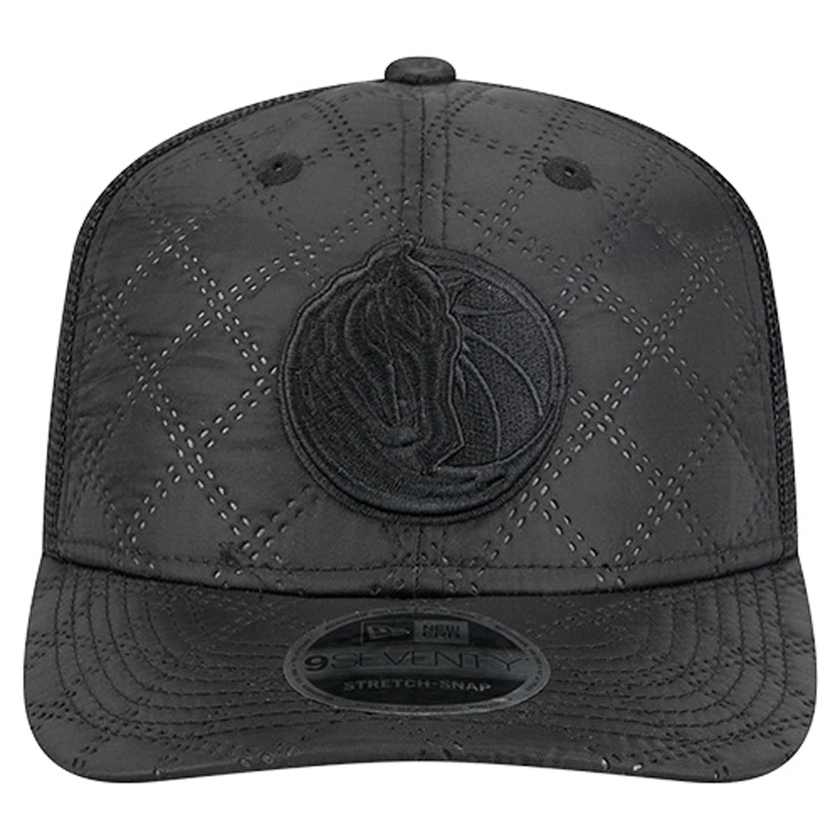Men's Dallas Mavericks  New Era Black Quilted 9SEVENTY Trucker Adjustable Hat