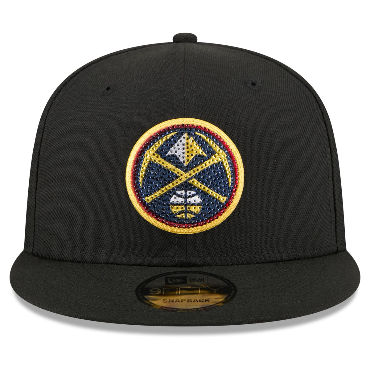 Men's Denver Nuggets New Era Black 2026 NBA Draft Crystal 9FIFTY Snapback Hat