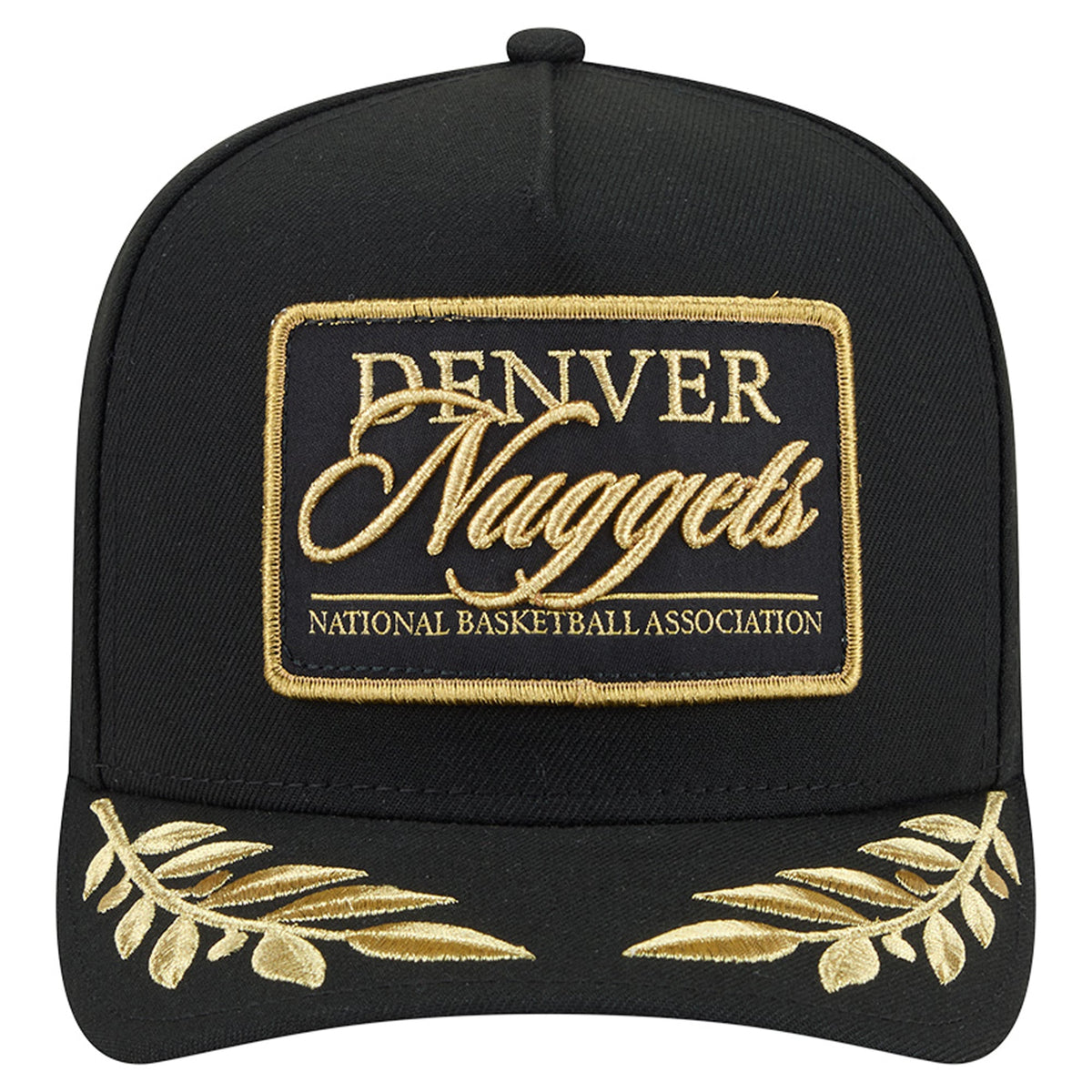 Men's Denver Nuggets  New Era Black Golden 9FIFTY Snapback Hat
