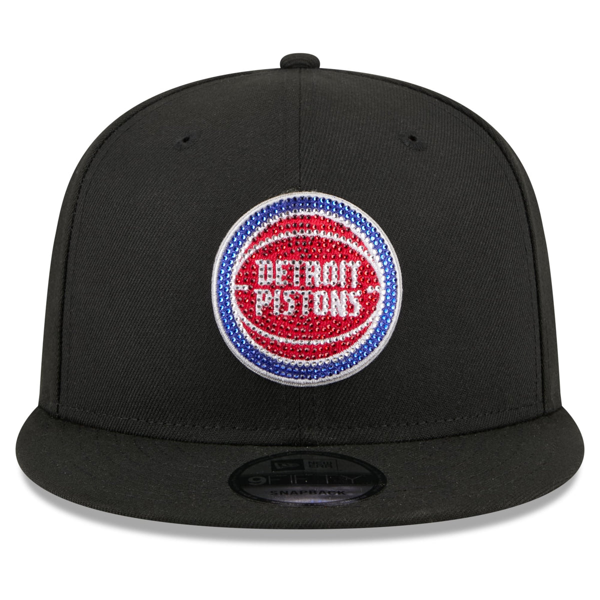 Men's Detroit Pistons New Era Black 2026 NBA Draft Crystal 9FIFTY Snapback Hat