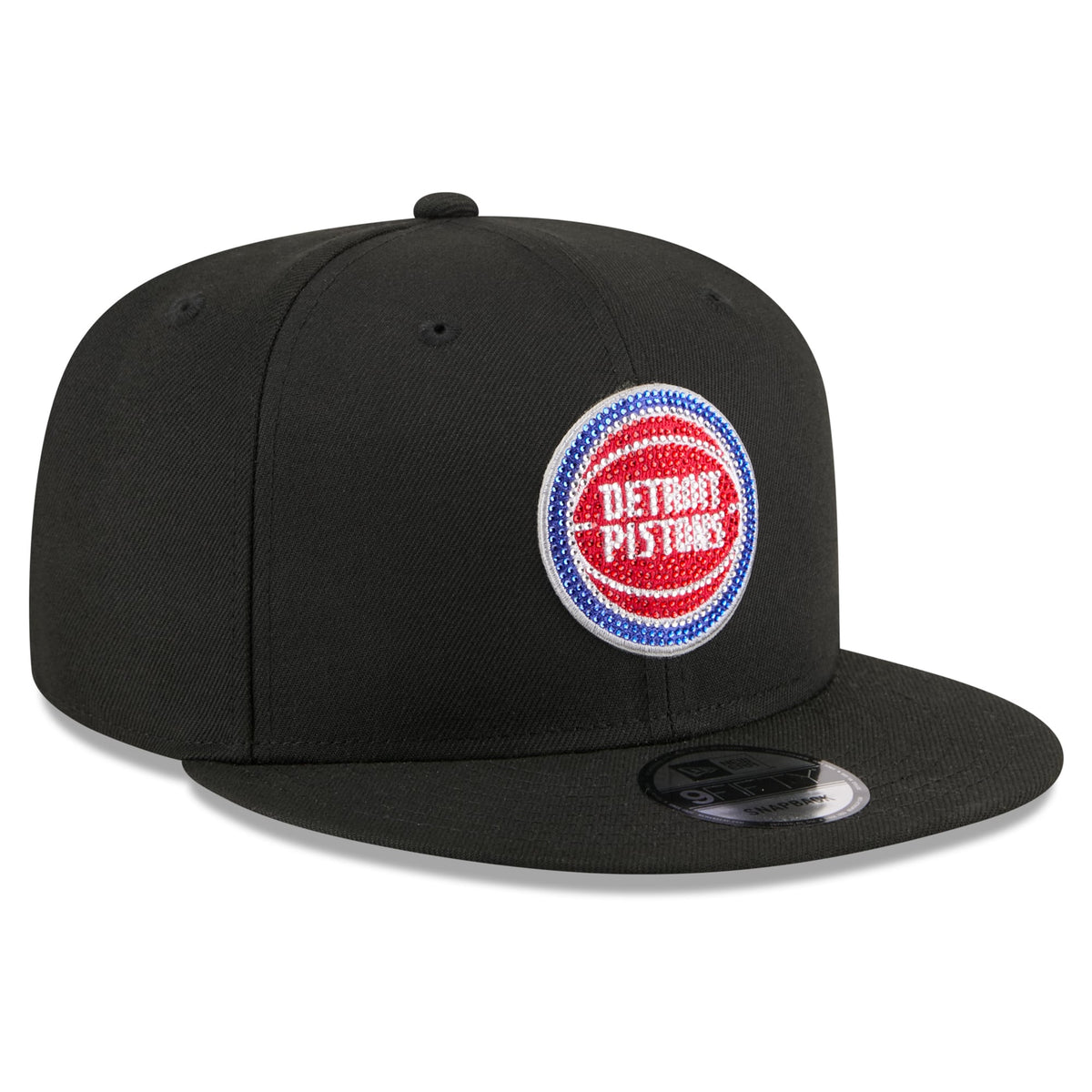 Men's Detroit Pistons New Era Black 2026 NBA Draft Crystal 9FIFTY Snapback Hat