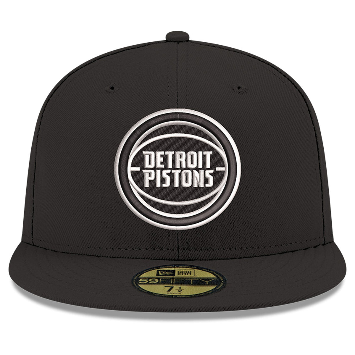 Men's Detroit Pistons New Era Black 59FIFTY Fitted Hat