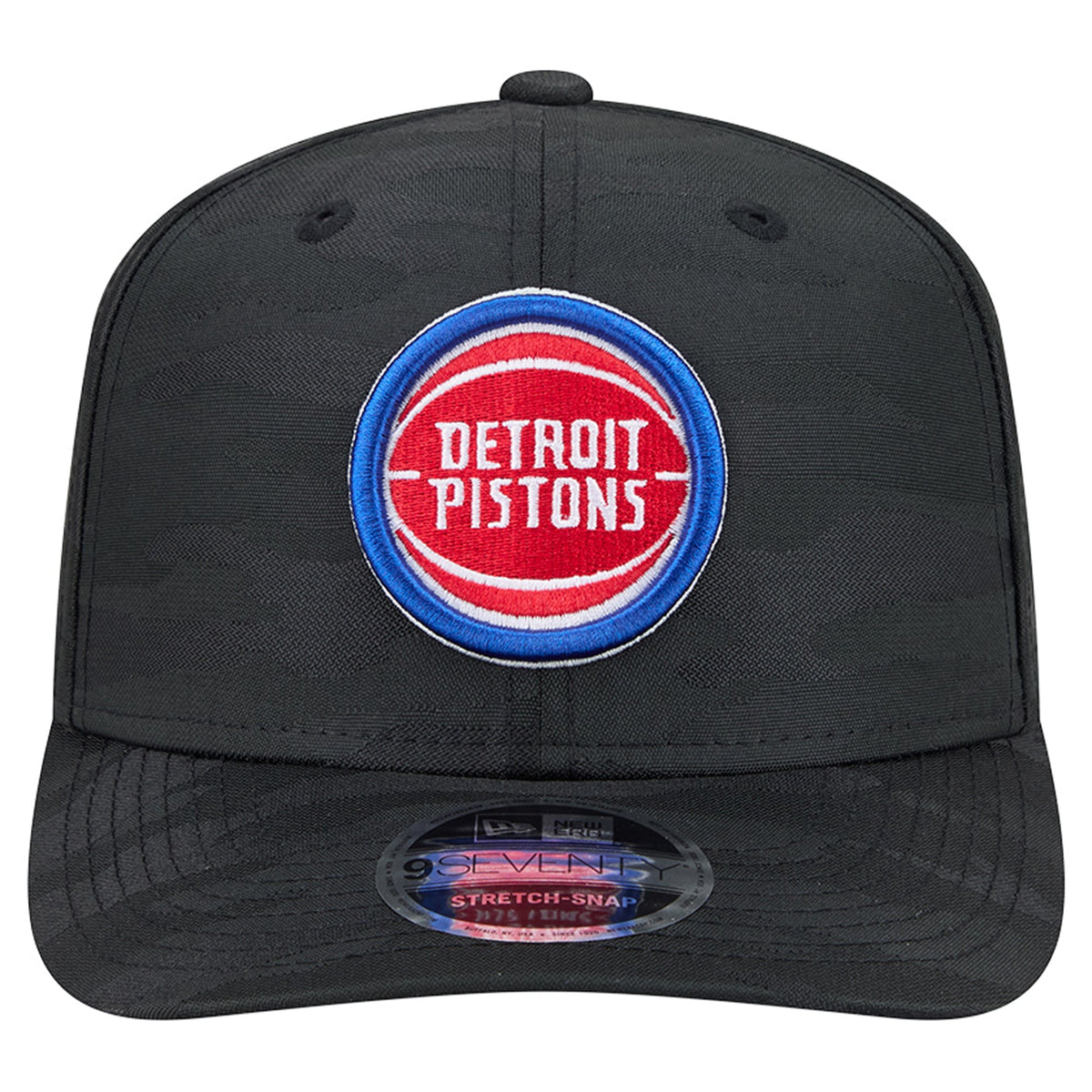 Men's Detroit Pistons New Era Black Camo 9SEVENTY Perforated Adjustable Hat