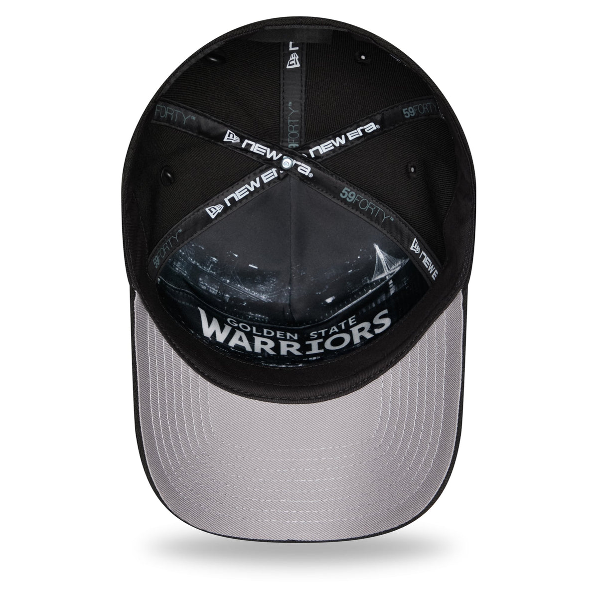 Men's Golden State Warriors New Era Black 2026 NBA Draft On-Stage Crystal A-Frame 59FORTY Fitted Hat