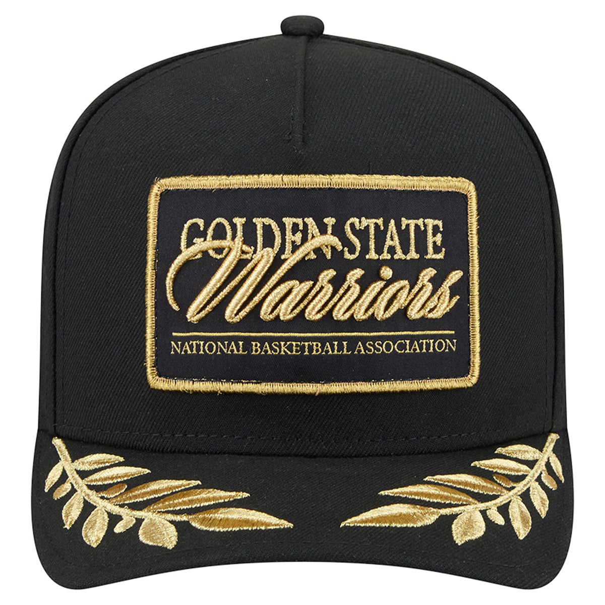 Men's Golden State Warriors  New Era Black Golden 9FIFTY Snapback Hat