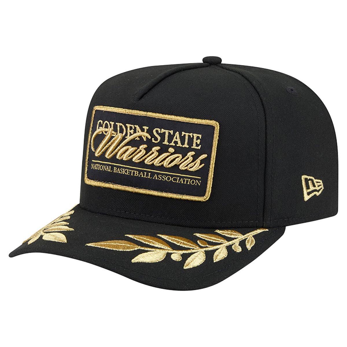 Men's Golden State Warriors  New Era Black Golden 9FIFTY Snapback Hat