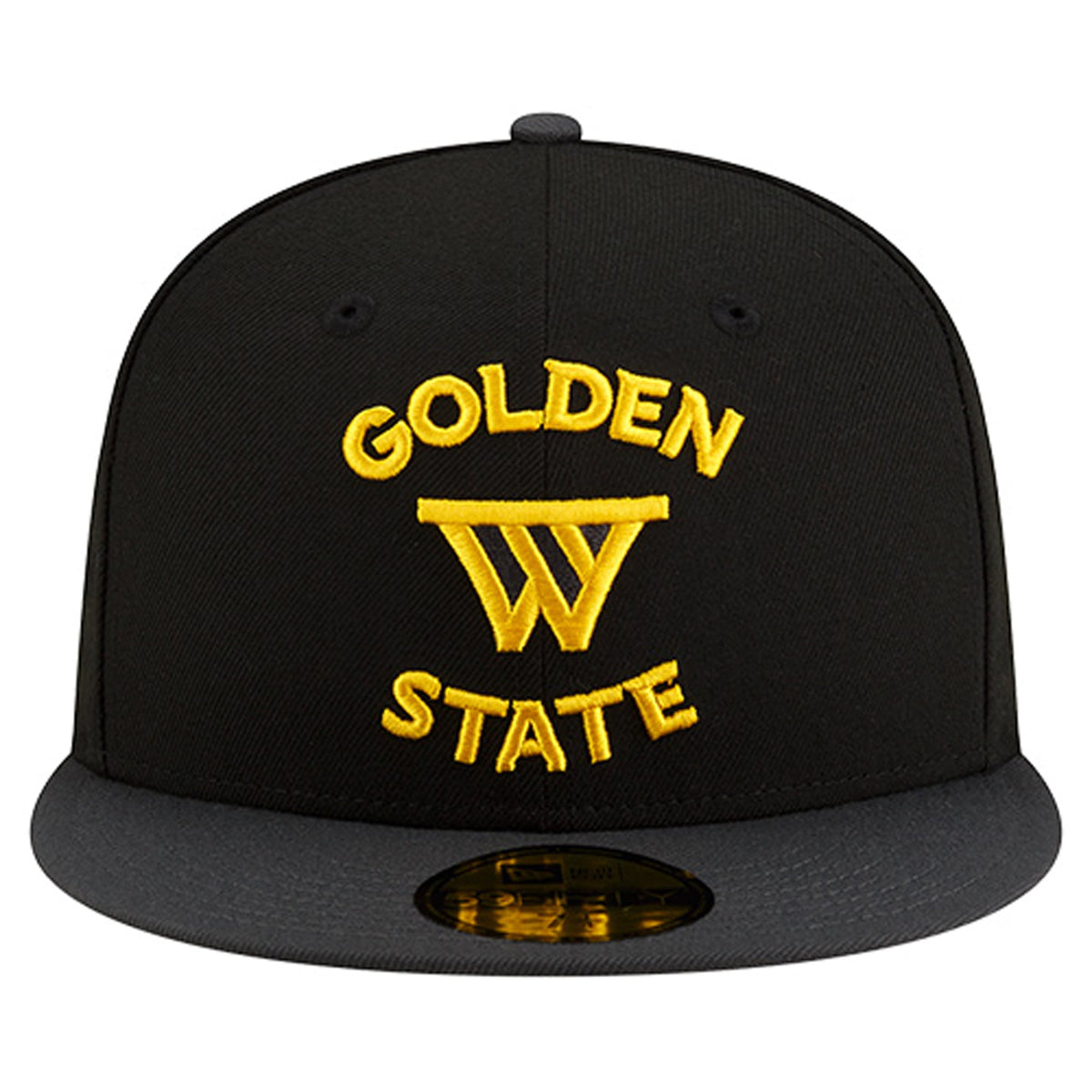 Men's Golden State Warriors  New Era Black Statement Edition Jersey Hook 59Fifty Fitted Hat