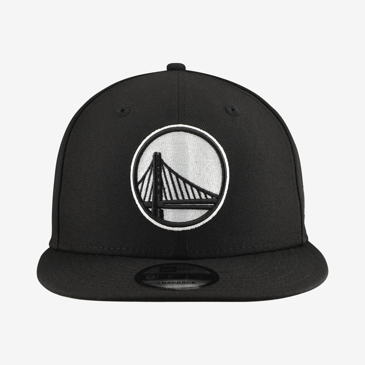 Men's Golden State Warriors  New Era Black Team 9FIFTY Snapback Hat