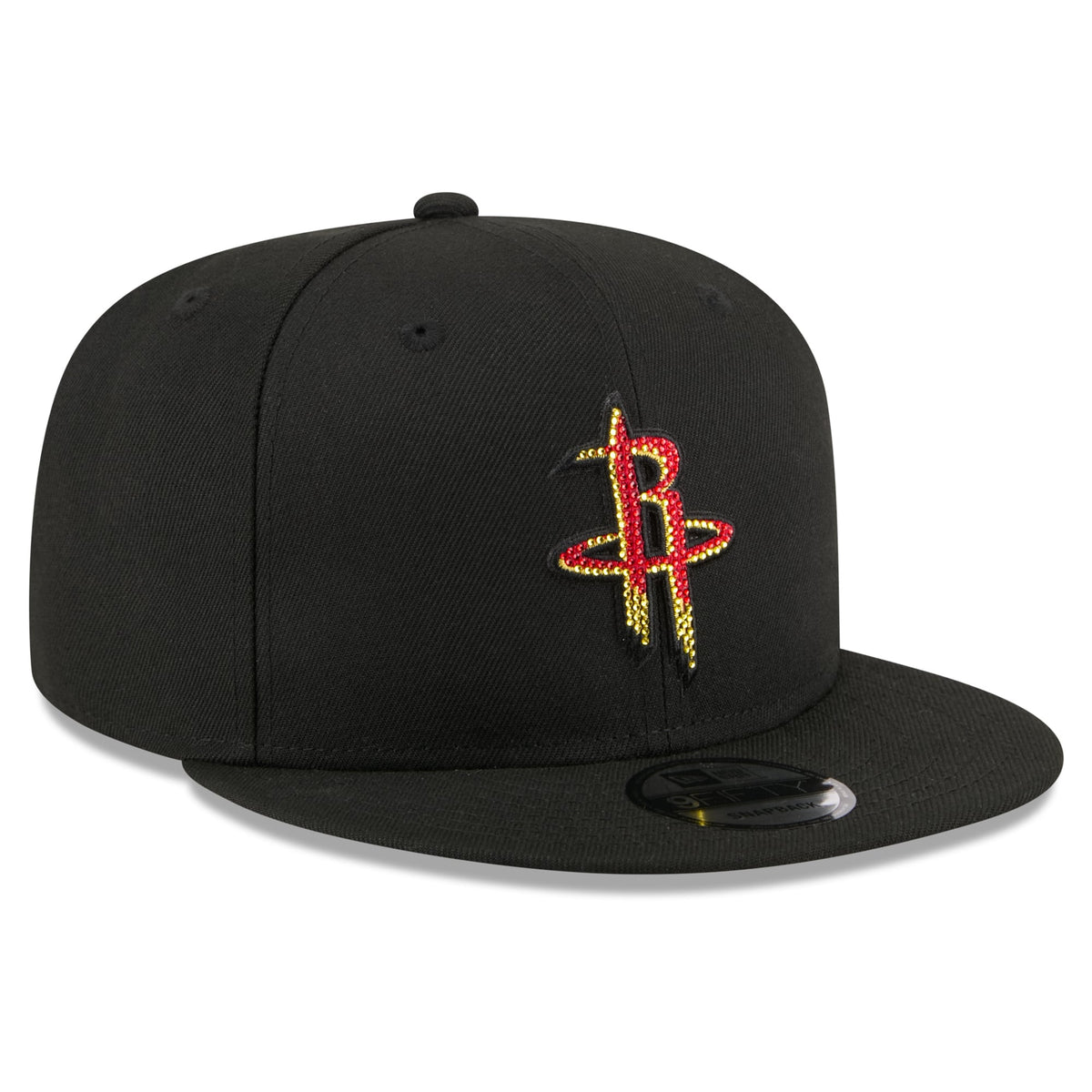 Men's Houston Rockets New Era Black 2026 NBA Draft Crystal 9FIFTY Snapback Hat
