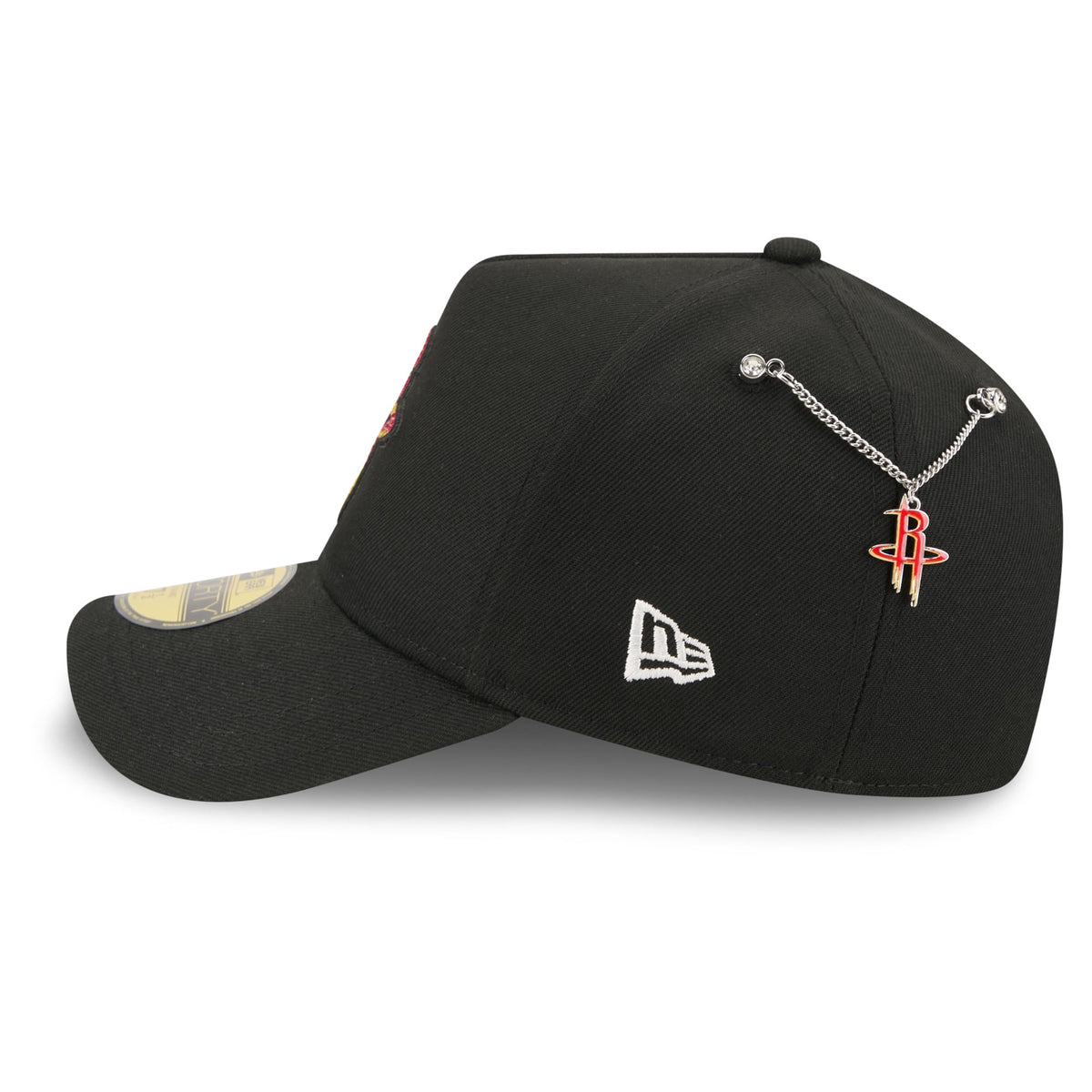 Men's Houston Rockets New Era Black 2026 NBA Draft On-Stage Crystal A-Frame 59FORTY Fitted Hat