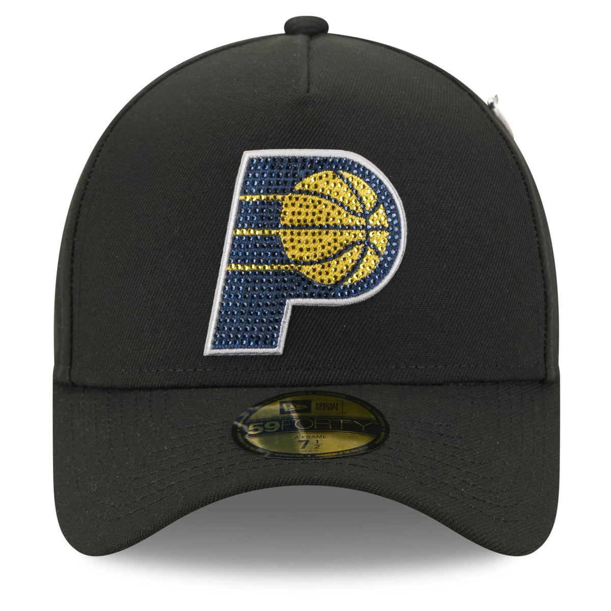 Men's Indiana Pacers New Era Black 2026 NBA Draft On-Stage Crystal A-Frame 59FORTY Fitted Hat