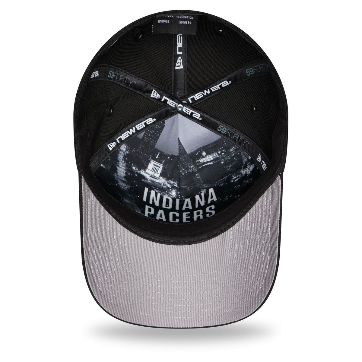 Men's Indiana Pacers New Era Black 2026 NBA Draft On-Stage Crystal A-Frame 59FORTY Fitted Hat