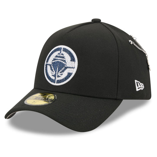 Men's LA Clippers New Era Black 2026 NBA Draft On-Stage Crystal A-Frame 59FORTY Fitted Hat
